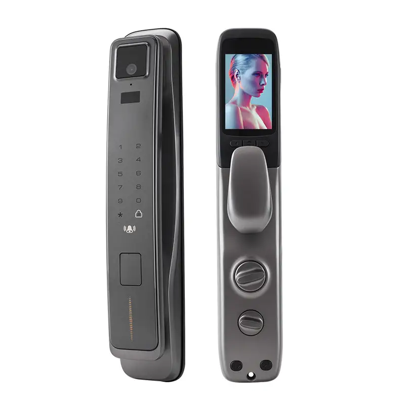 3D Face Recognition Finger Vein Smart Door Lock Viewer Function High Sensitivity Lock Home Key Password Digital Lock