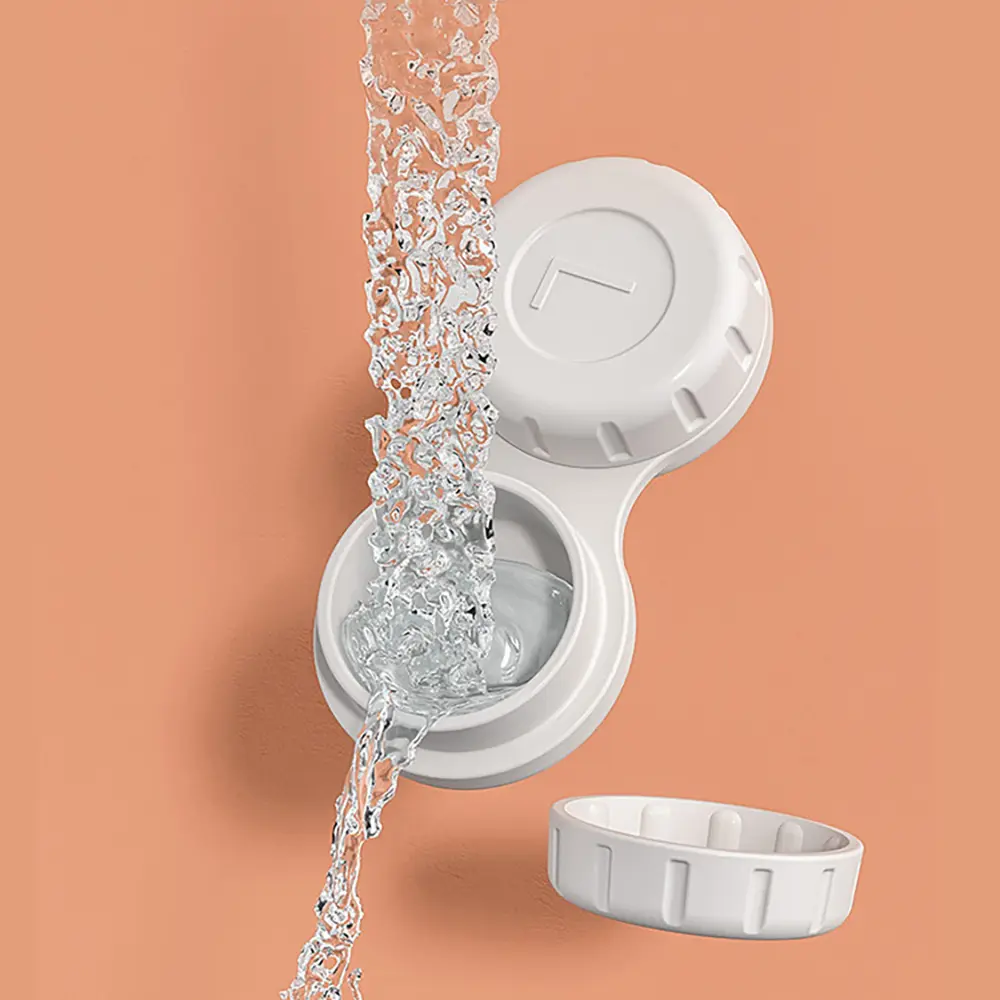 Portable Contact Lens Ultrasonic Cleaning Machine High Frequency Vibration Timing Rechargeable Cleaner Contact Lens Remover Tool