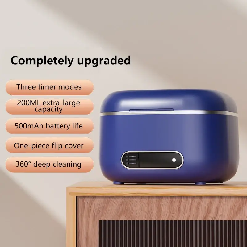 Ultrasonic Cleaning Machine 3Speed Timed Household Jewelry Denture Cleaner Portable High Frequency Cleaning