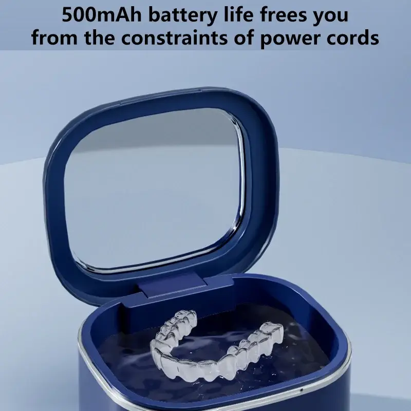 Ultrasonic Cleaning Machine 3Speed Timed Household Jewelry Denture Cleaner Portable High Frequency Cleaning