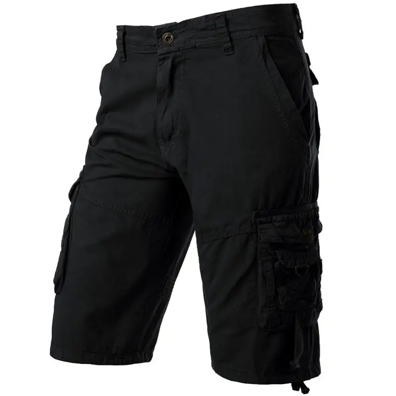 Men Short Pants Comfortable Masculina Relaxed Fit Multi-Pocket Pantalon