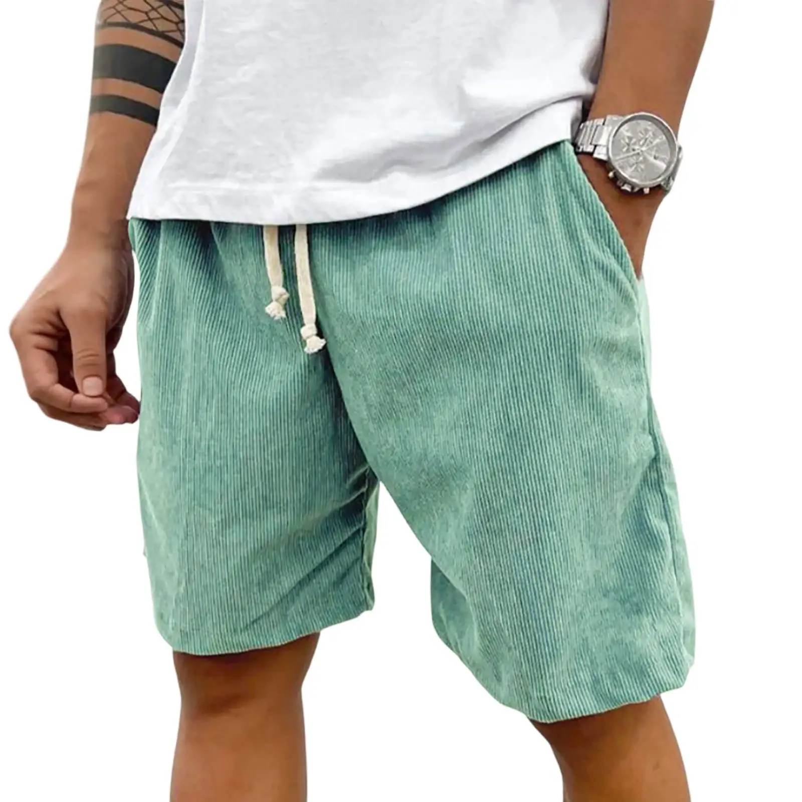 Men's Casual Shorts Style Casual Shorts Elastic Waist