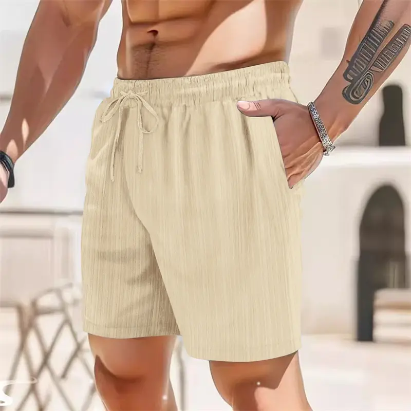 Men's Shorts Lightweight Breathable Casual Short Pants Simple Style