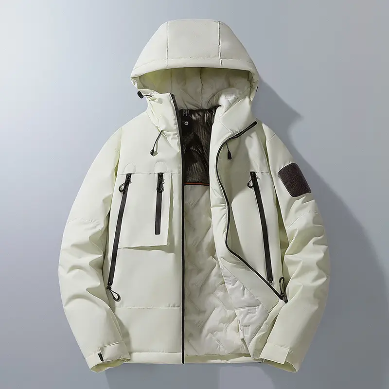 Graphene Heating Warm Parka Cotton Waterproof Outdoor Workwear Leisure Men Coat Trench Coat