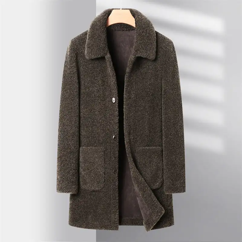 Jacket Men Fashion Trench Coat Men Casual Thicken ...