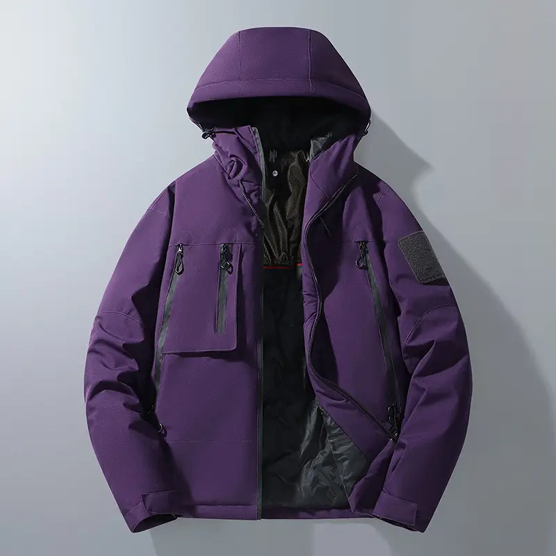 Graphene Heating Warm Parka Cotton Waterproof Outdoor Workwear Leisure Men Coat Trench Coat
