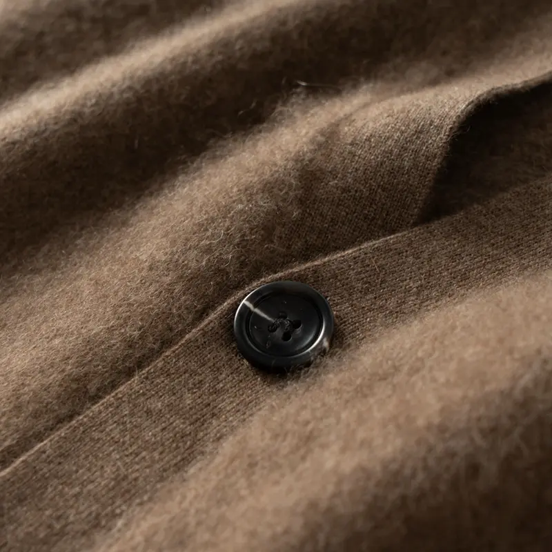 Men's Goat Cashmere Casual Knit Business V-Neck Sleeveless Sweater Vest Waistcoat