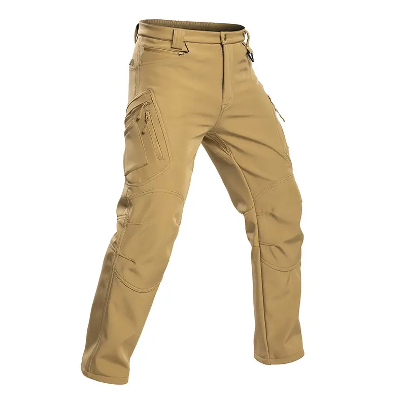 Men's Warm Waterproof Multi-Pocket Outdoor Hiking Trousers