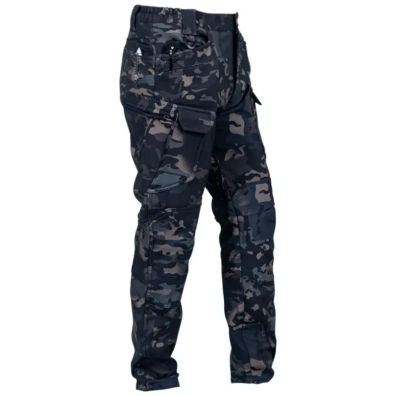 Men's Water-Resistant Multi-Pocket Outdoor Cargo Trousers