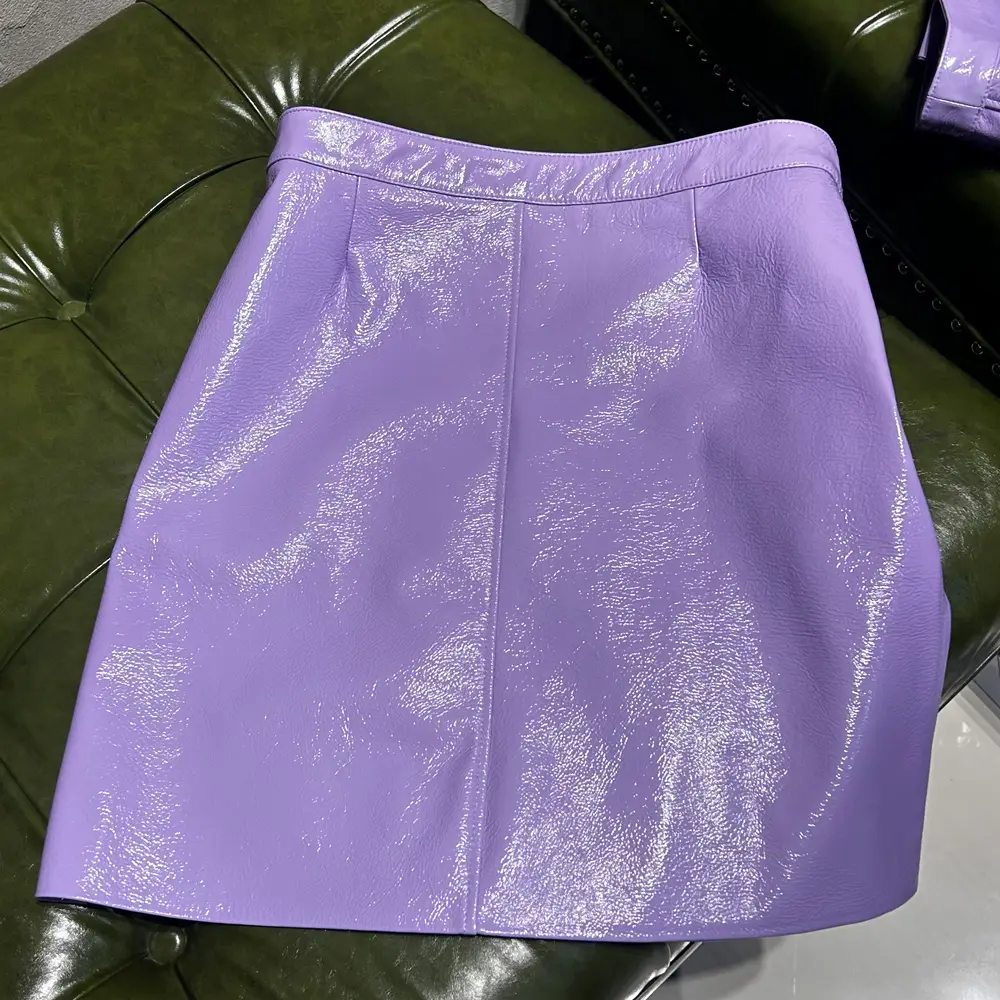 Skirt Women Genuine Leather Skirt Streetwear Party Skirt