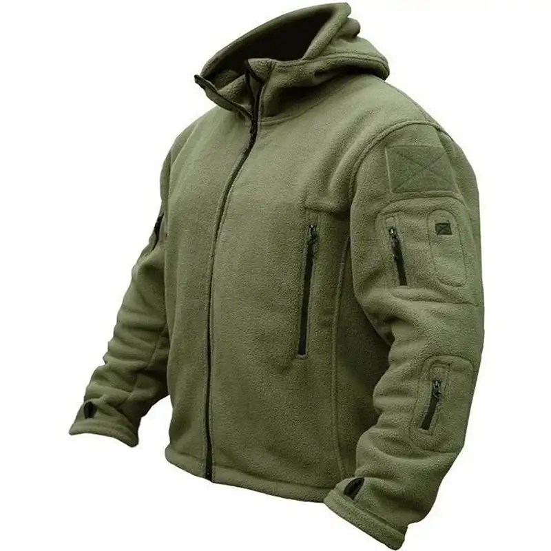 Men's Sporty Warm Fleece Hooded Outdoor Adventure Jacket