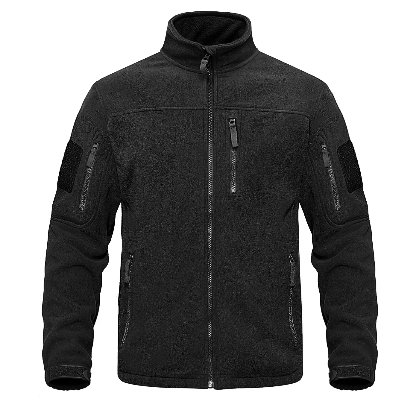 Fleece Thermal Warm Men's Jacket Zipper Pockets Windbreaker Outerwear