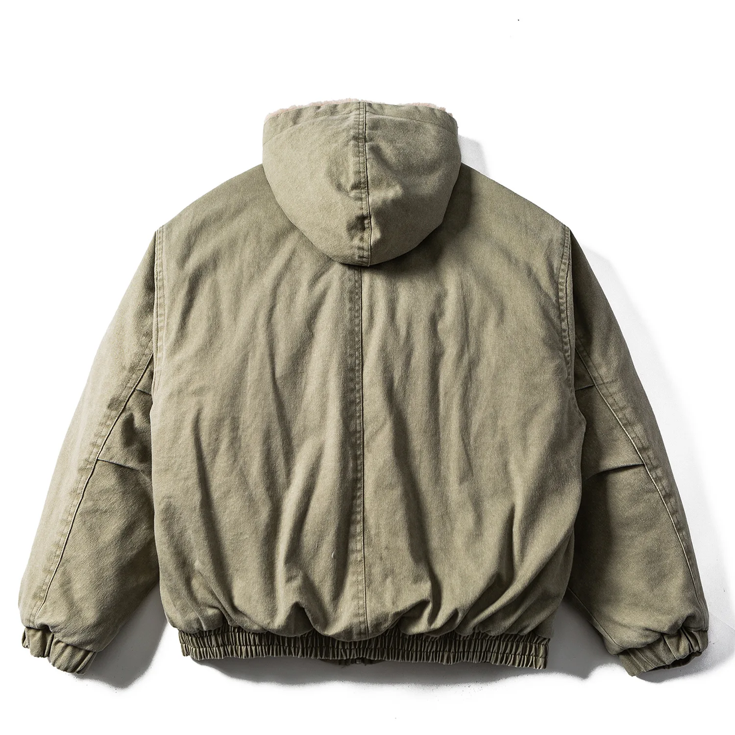 Men Jackets Thicken Fleece Warm Parkas Coats Vintage Hooded Jackets Loose Casual Jackets Outerwear