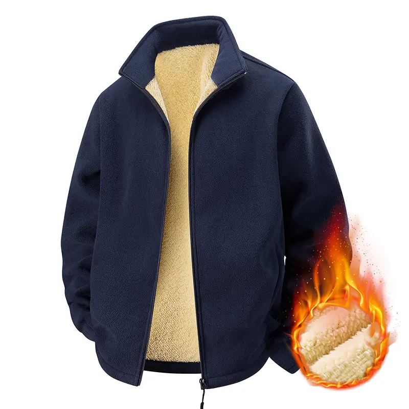 Men's Jacket Thick Warm Polar Fleece Lined Coat Sh...