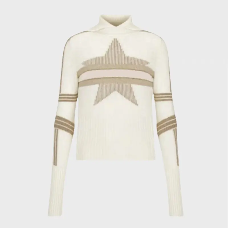 Turtleneck Knitted Sweater Fashion Slim Fit For Women