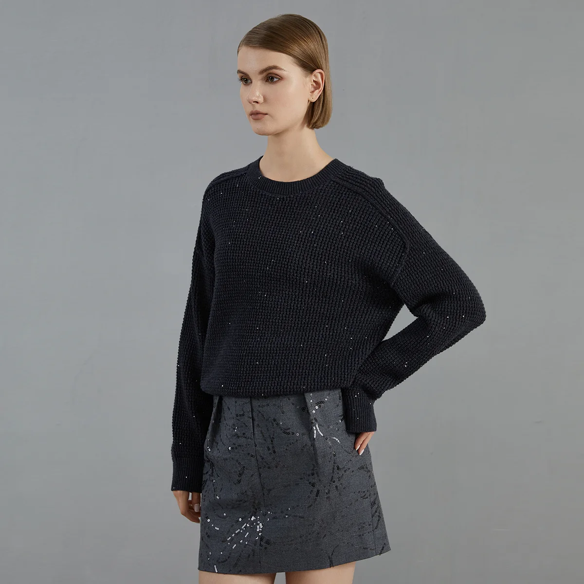 Women's Thick Wool Knitted Pullover Sweater