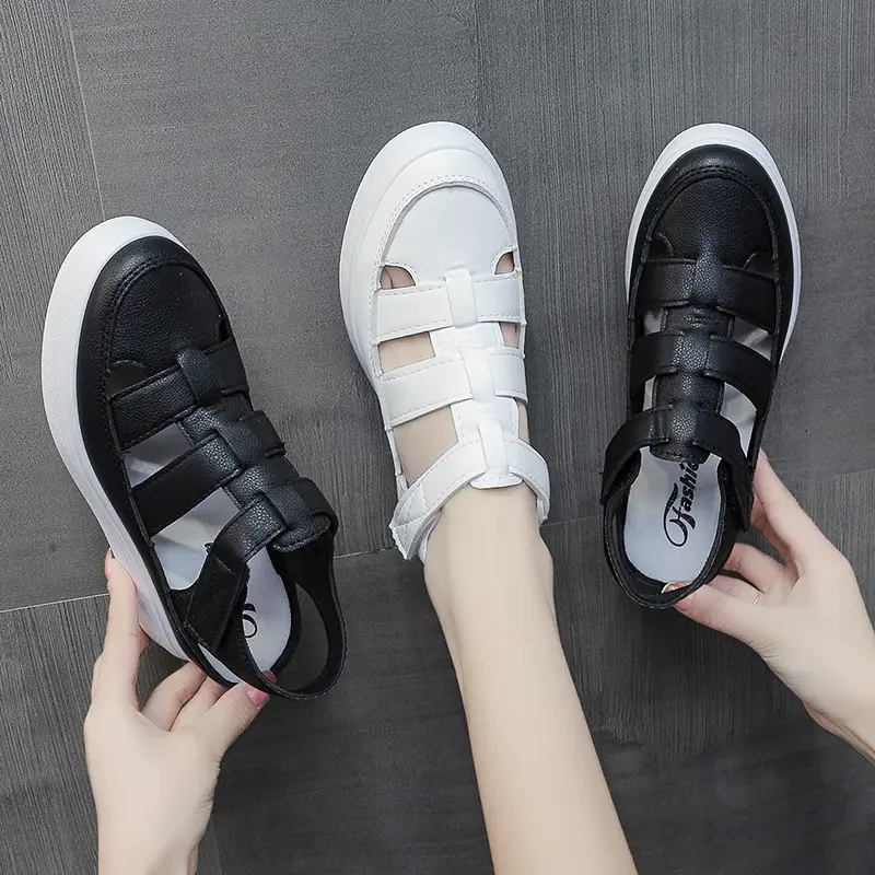 Women's Covered Toe Fashion Hollow Platform Wedge Sandals
