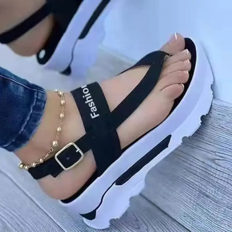 Women Shoes Wedge Sandals Closed Toe Casual Sandal...