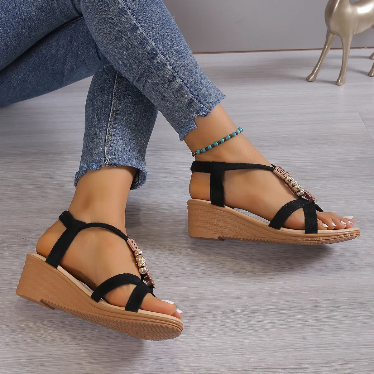 Wedge Sandals For Women Comfortable Non Slip Shoes