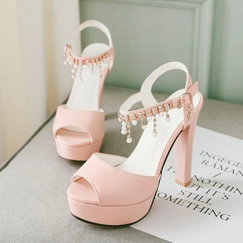 Waterproof Platform High Heel Fish-Mouth Sandals for Women