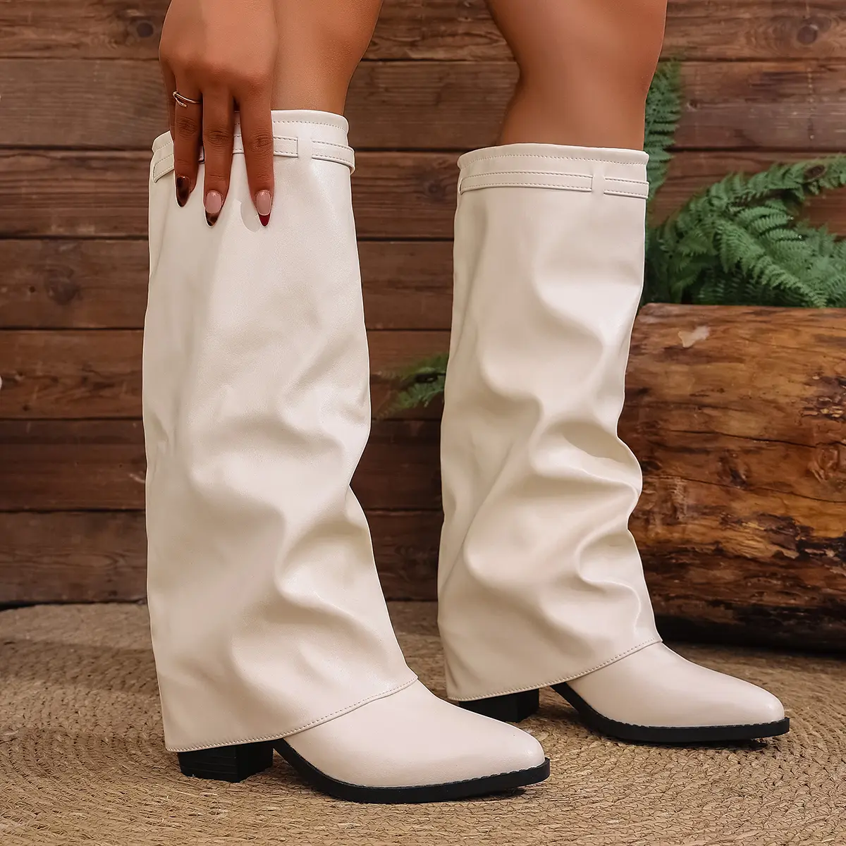 Fashionable High-Heeled Over-The-Knee Boots For Women