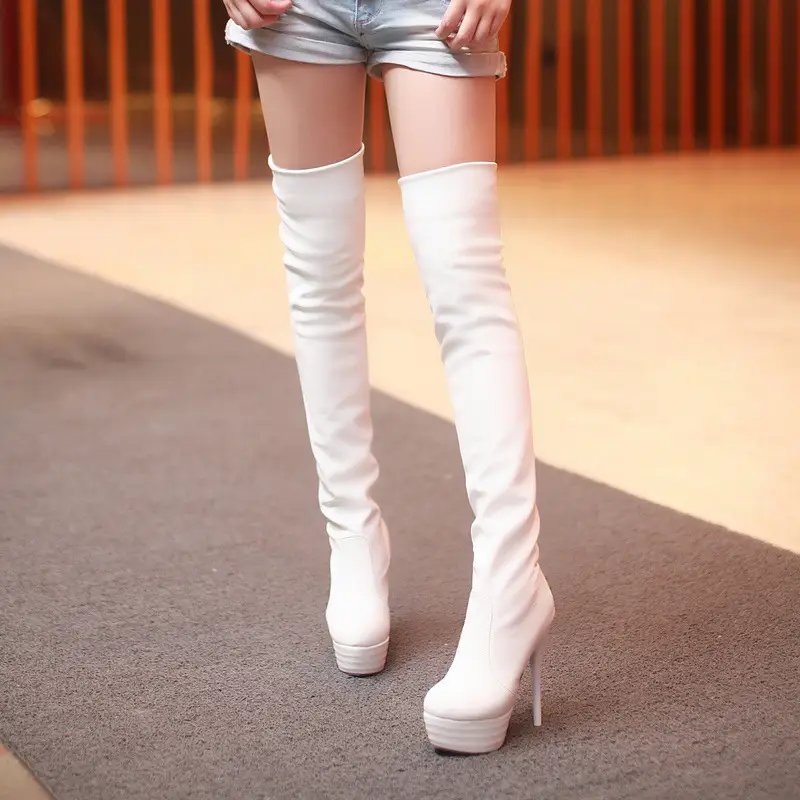 Women's Sexy Over-The-Knee Boots Stiletto Heels Platform Boots
