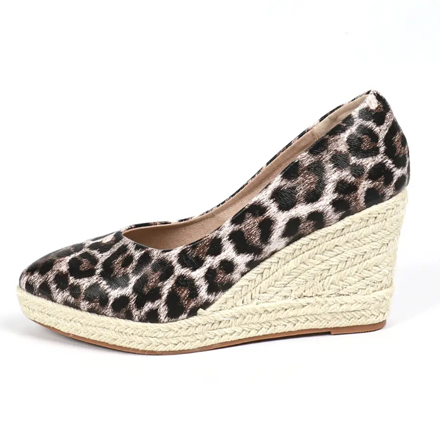 Leopard Wedge Espadr...