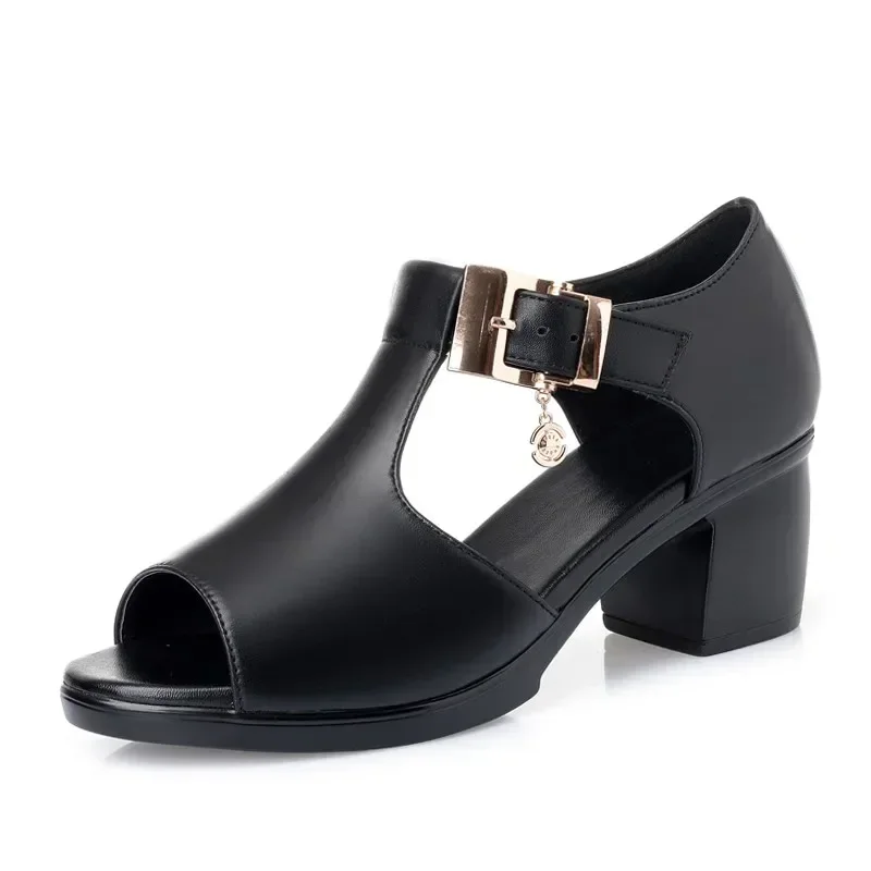 Fashion Women Sandals Fish Mouth Shoes Women Chunk...
