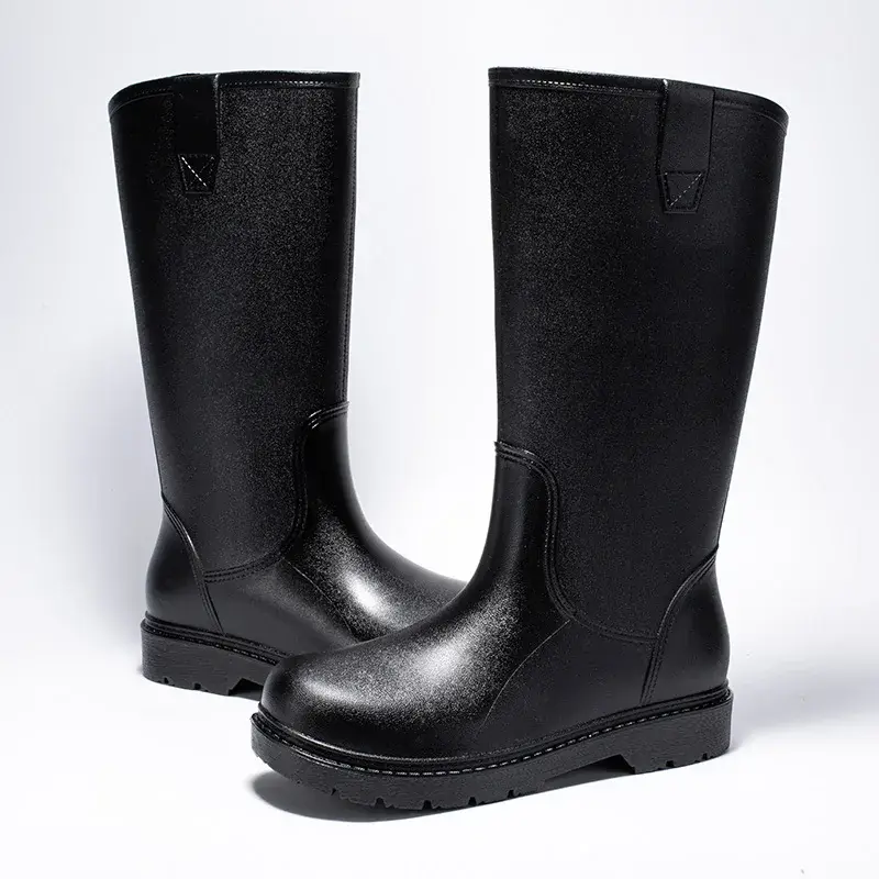 Men's Outdoor Waterproof Rain Boots Fashion Non-Sl...