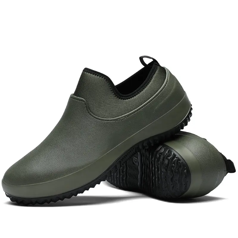 Men's Waterproof Rain Shoes Non-Slip Outdoor Flat ...