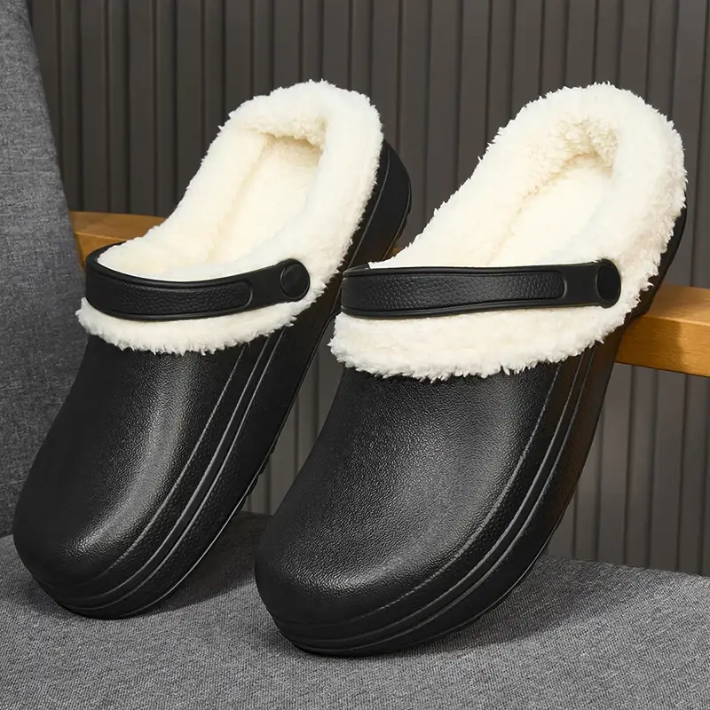 Men Warm Shoes Home Cotton Slippers Cotton Slippers Men Waterproof