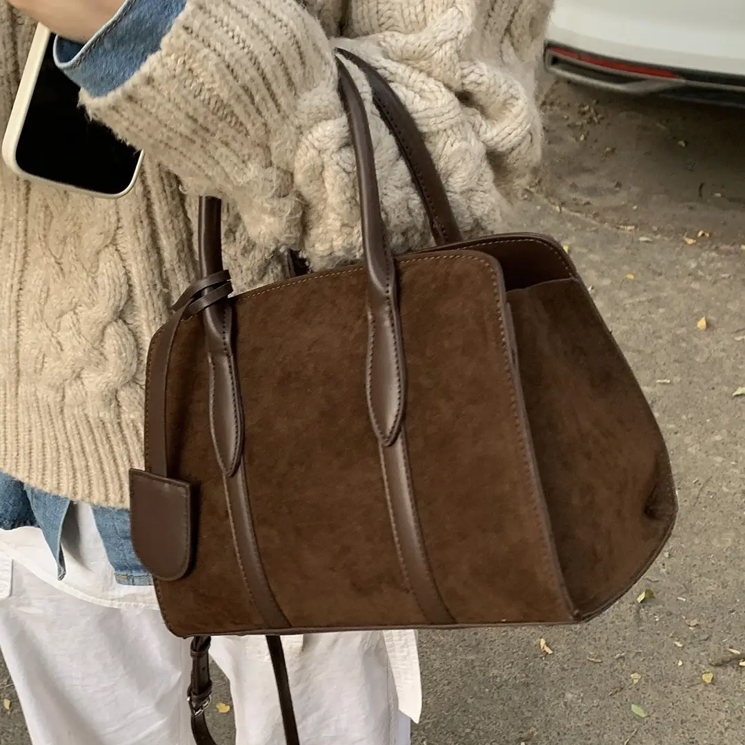 Retro Suede Women's Simple Shoulder/Crossbody Bag