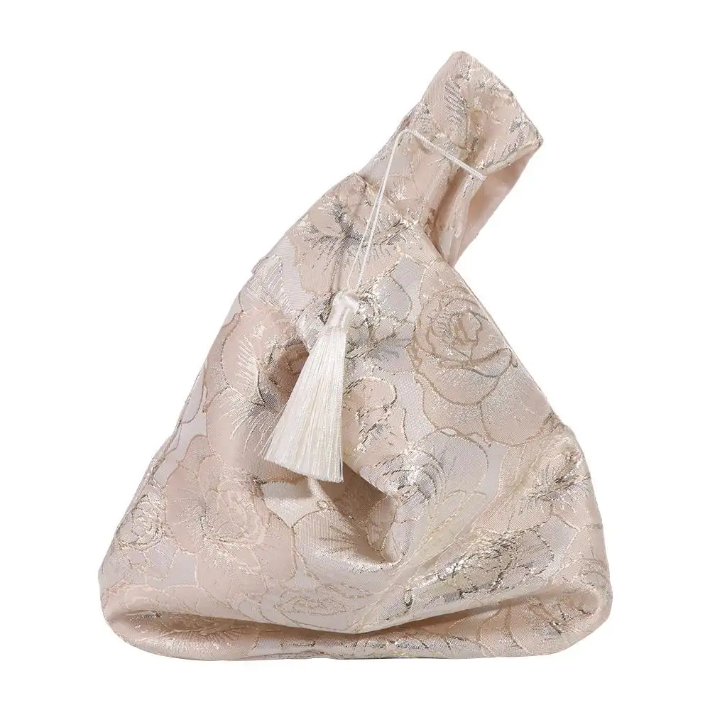 Tassel Knot Wrist Bag For Small Item Pouch