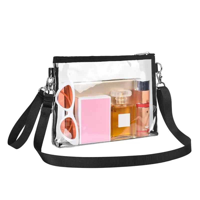 Transparent Women's Crossbody Bag Fashion PVC Clear Shoulder Bag High Quality Waterproof