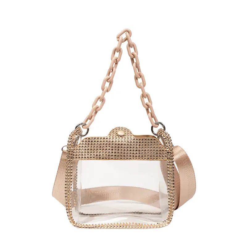 Crossbody Bag For Women Fashionable Transparent Chain Bag