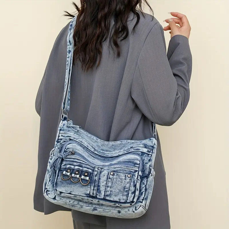 Retro Women's Denim Shoulder Bag