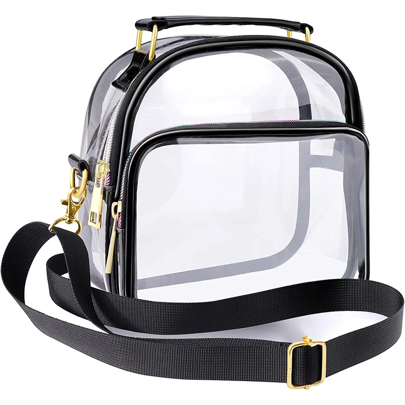 Transparent PVC Ladies Handbags Women Clear Bag Se...