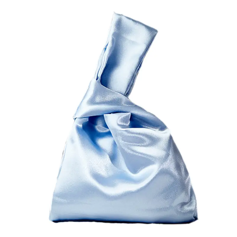 Women Wrist Bag Mini Knot Bag Vintage Reusable Folding Bags