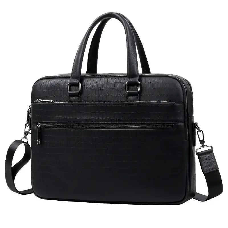 Business Handbag Fashion Casual Large Capacity Men's Trendy High-end Cowhide Briefcase