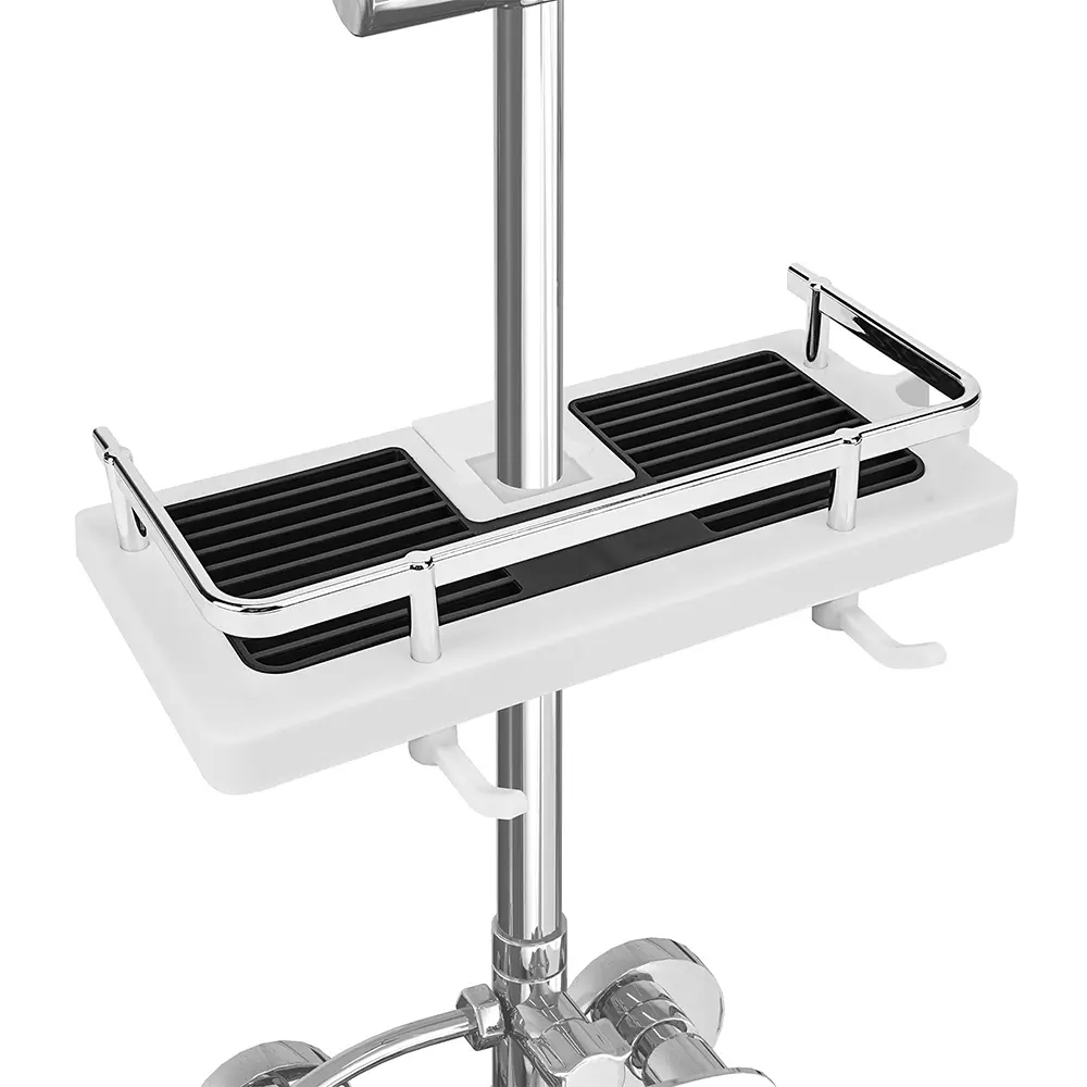 Shower Rack With Sliding Rod