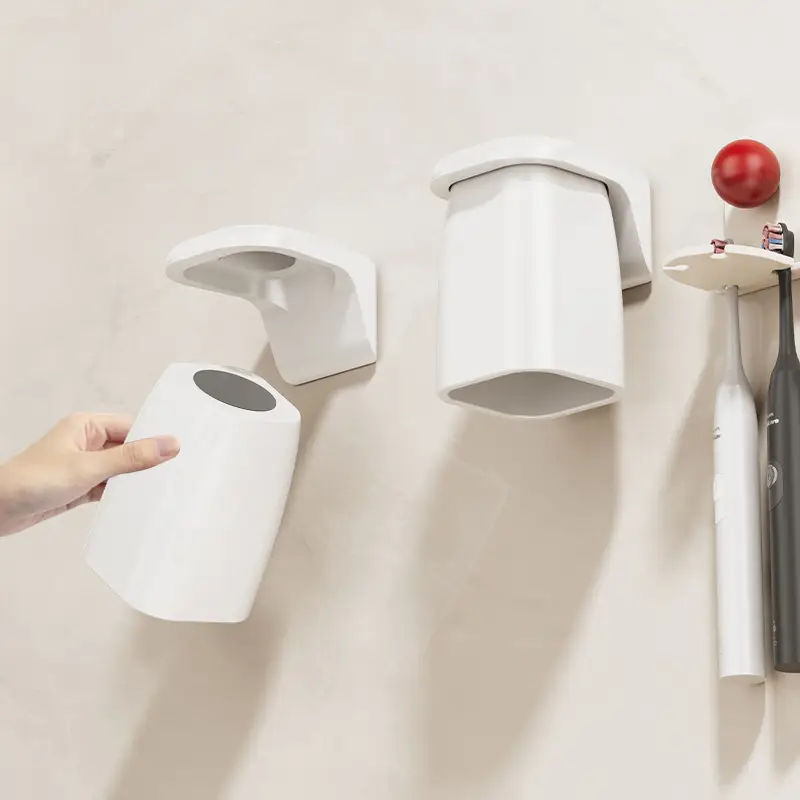 Magnetic Toothbrush Cup Wall Mount Couples Family Toothbrush Holder