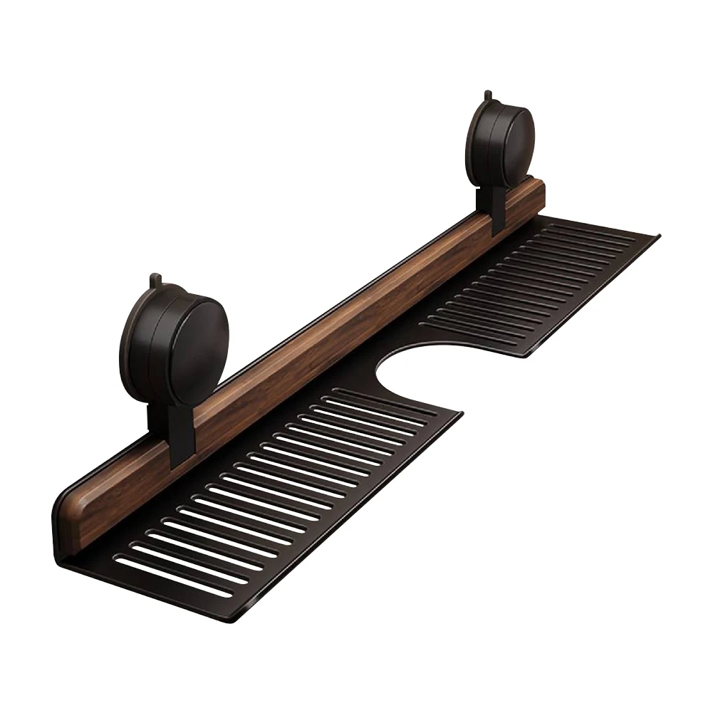 Suction Cup Bathroom Shelf No Drilling Wall Mounte...