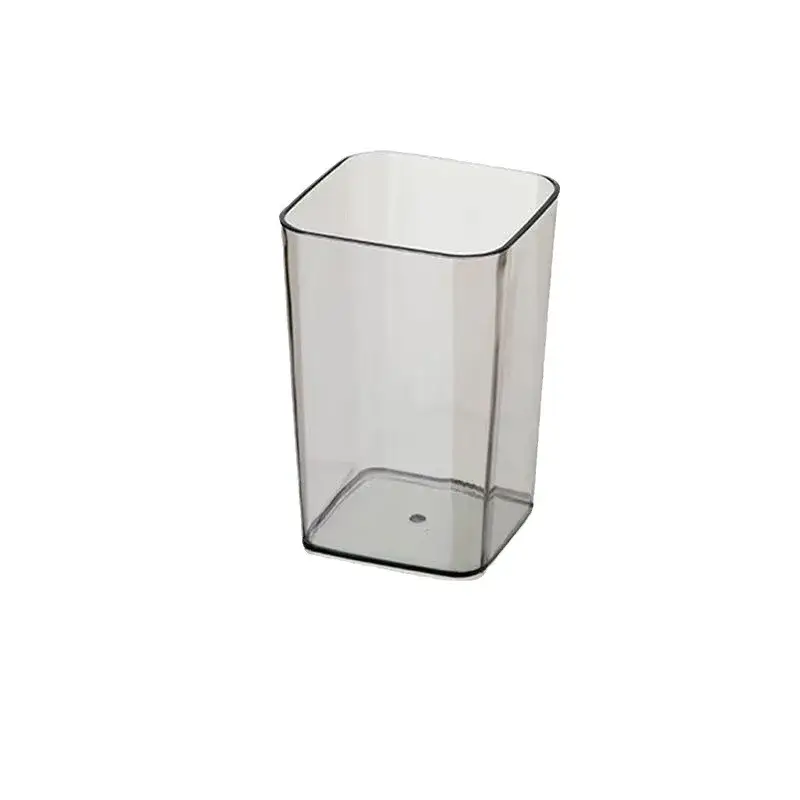 4Pcs Clear Plastic Toothbrush Holder Modern Simple Couple Bathroom Cup
