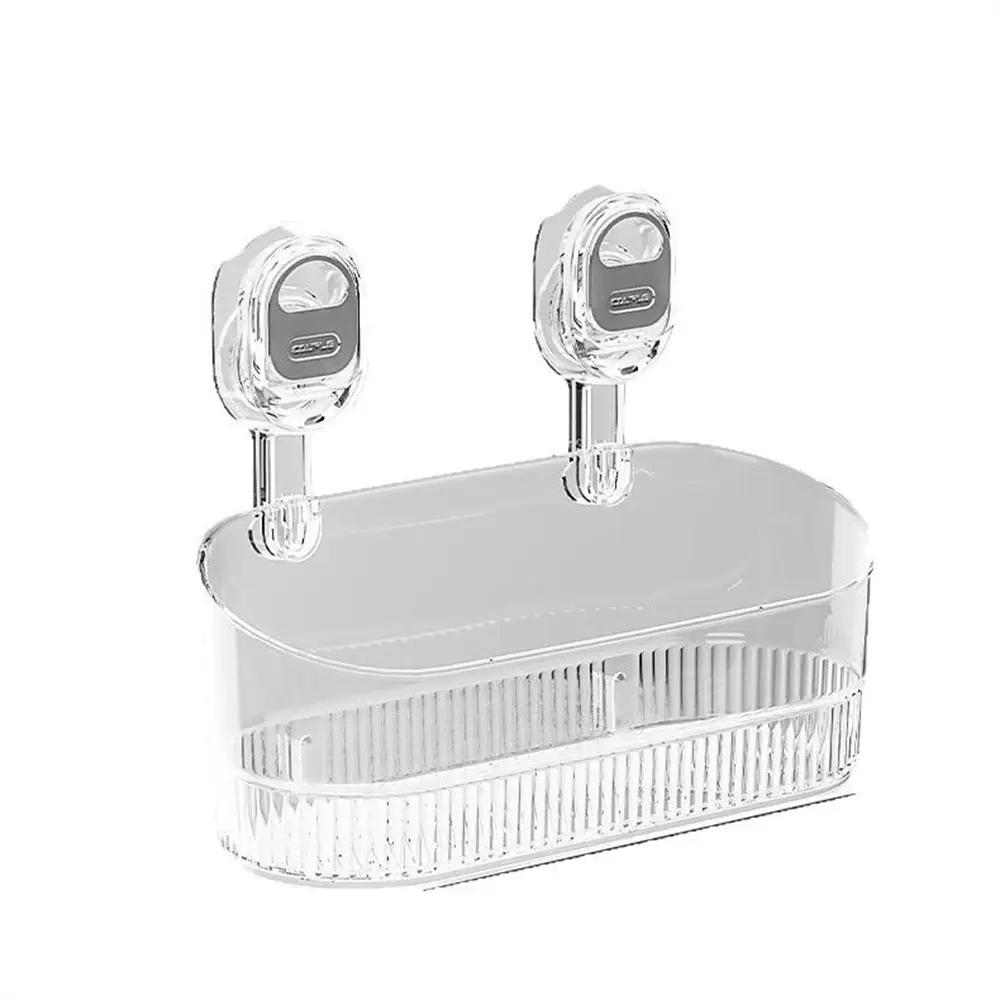 Detachable Shower Suction Cup Storage Basket Organizer