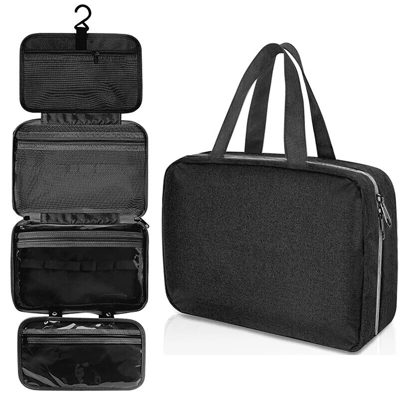 Large Hanging Hook Toiletry Bag Waterproof Folding...