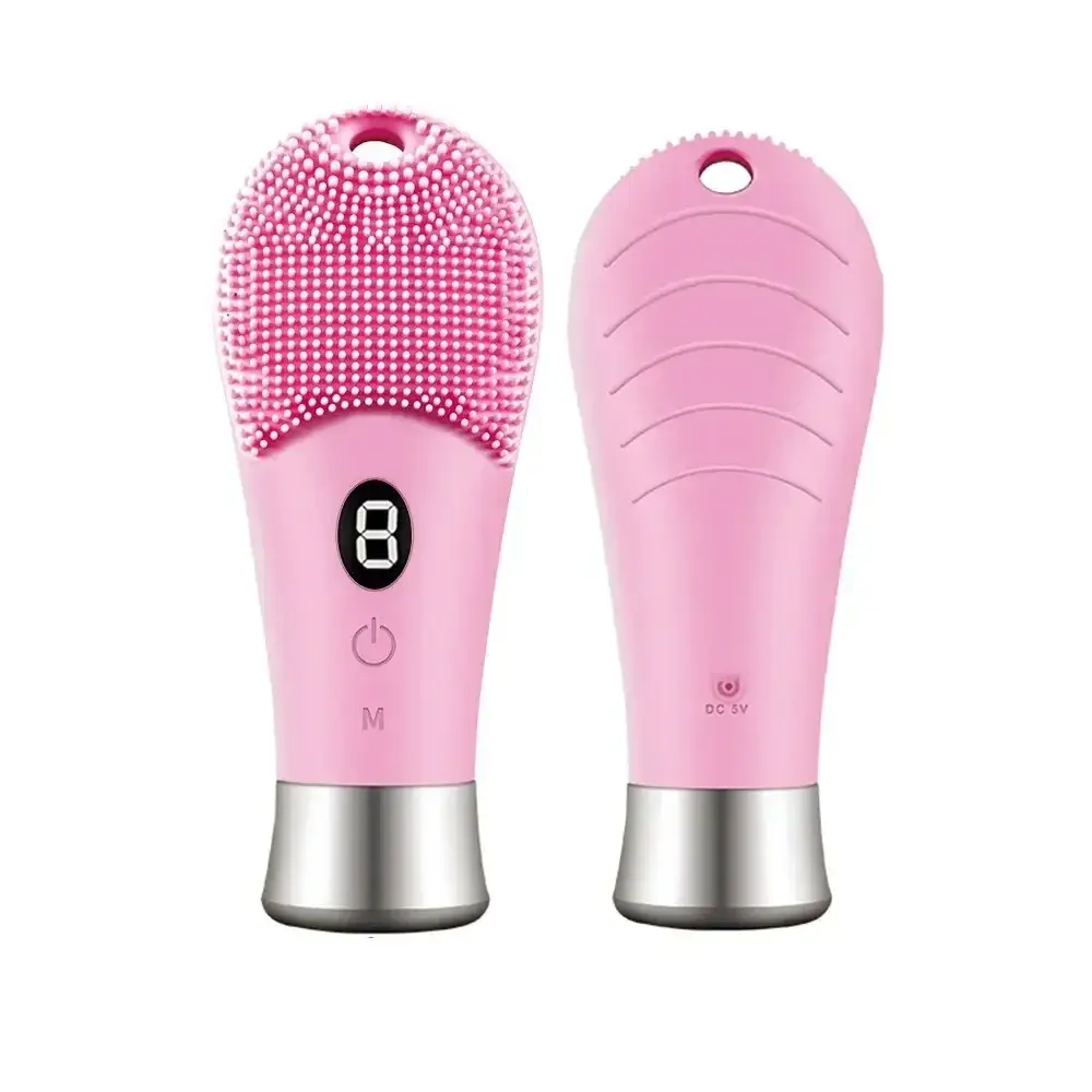 Electric Silicone Facial Cleanser Massager 9 Gear Sonic Waterproof Rechargeable Exfoliating Electric Face Scrubber Clean Brush