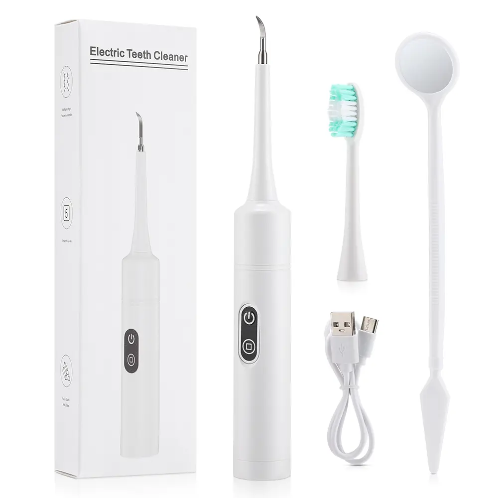 Electric Dental Scaler Teeth Plaque Cleaner Vibrat...