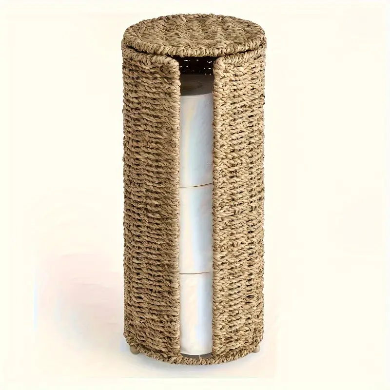 Toilet Paper Holder Handwoven Storage Basket