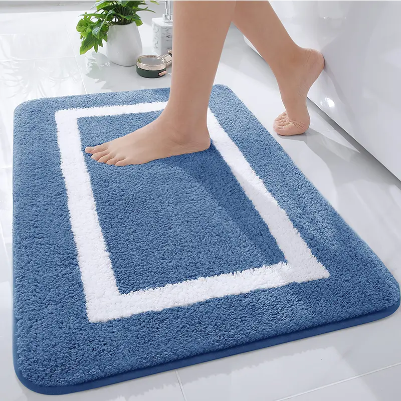 Absorbent Bath Mat Bathroom Rug Shower Non-Slip Bedroom Wash Carpet