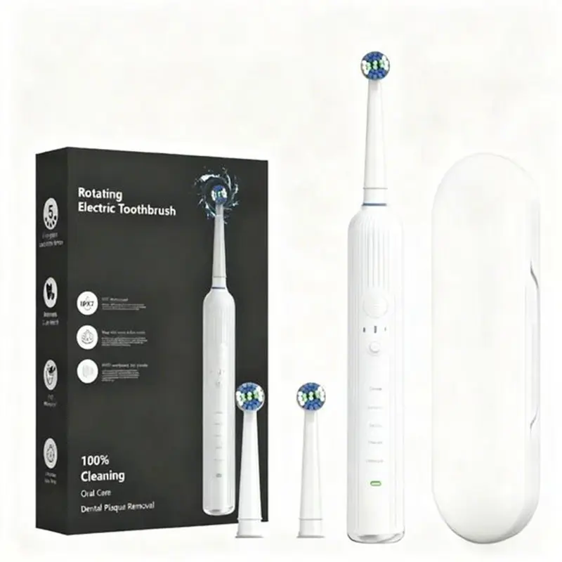 Intelligent Rotating Electric Toothbrush Waterproof Rechargeable Rotary Smart Toothbrush
